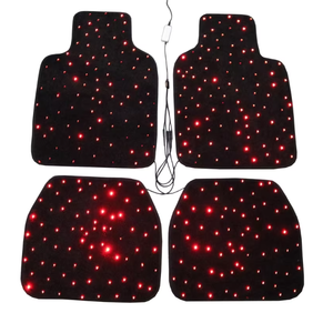 Tapis <span class=keywords><strong>de</strong></span> sol <span class=keywords><strong>de</strong></span> voiture éclairés par fibre optique - 8 couleurs changeantes, tapis <span class=keywords><strong>de</strong></span> voiture lumineux à LED - Product Image 1