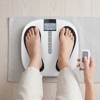 Tapis de massage intelligent TENS pour les pieds, stimulateur musculaire vibrant pour mollets, tapis de massage électrique EMS pour soulager la douleur des pieds