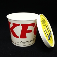Seau à paroi simple de haute qualité de 64 oz pour poulet frit, étanche et de qualité alimentaire, options d'impression personnalisées, marque VIC