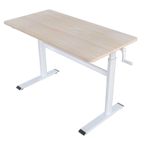 Escritorio Ajustable Manualmente H2 Sin Motor, Patas de Escritorio Ajustables en Altura, Mesa de Oficina Moderna para Computadora