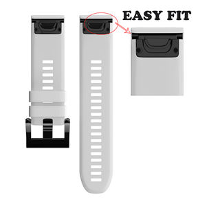 Trendybay <span class=keywords><strong>correa</strong></span> de reloj de silicona suave de 26mm de ancho para Garmin <span class=keywords><strong>Fenix</strong></span> 5X/<span class=keywords><strong>Fenix</strong></span> 5X Plus/<span class=keywords><strong>Fenix</strong></span> <span class=keywords><strong>3</strong></span>/<span class=keywords><strong>Fenix</strong></span> <span class=keywords><strong>3</strong></span> <span class=keywords><strong>HR</strong></span> Smartwatch <span class=keywords><strong>correa</strong></span> de reloj de goma - Product Image 3