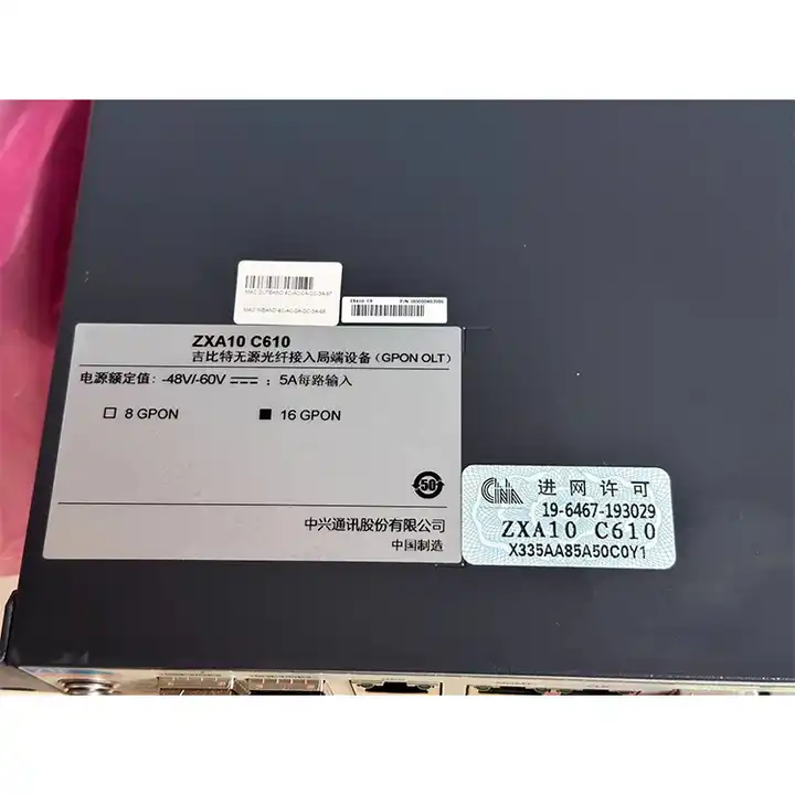 ZTE ZXA10 C610 OLT for XG-PON Connectivity - Reliable Fiber Optic