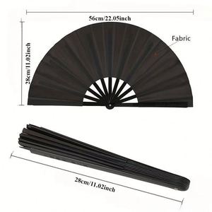 Abanicos de Mano Chinos Personalizados con Logotipo, Abanico Grande de 10 Pulgadas, Abanicos Plegables Portátiles de Plástico para Bailar - Product Image 3