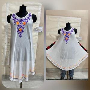 <b>Rayon</b> Embroidery Umbrella <b>Dress</b> with Dropped Waist Gothic Sweet Style Plain Dyed Woven Fabric - Product Image 2