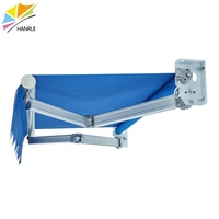 Auvent de fenêtre rétractable en aluminium résistant au vent, auvent pliable d'extérieur, pare-soleil