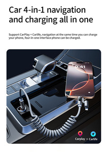 Cable de Carga Rápida Retráctil 4 en 1 de Aleación de Zinc con Pantalla de Potencia de 240W para Huawei, <span class=keywords><strong>Apple</strong></span>, Laptop y Teléfono Móvil - Product Image 4