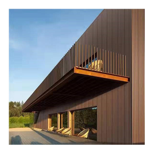 Revêtement mural WPC de haute qualité en co-extrusion, rainuré, composite <span class=keywords><strong>bois</strong></span>-plastique extérieur, panneau à lattes cannelées pour la décoration intérieure et extérieure - Product Image 4