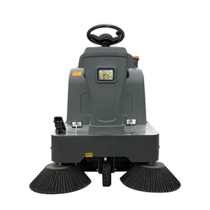 SJ1250 Wet Industrial Road Sweepers Machine Ride On Electric Street Floor Sweeper For Sale