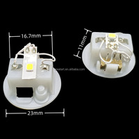 Éclairage personnalisable 23mm Base électroluminescente Creative LR41 Boîte à piles Support de lampe Artisanat Base en plastique Supports de bases de lampe