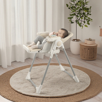 Ensemble table et chaise pliables pour enfant, légers, écologiques, modernes, en plastique, réglables, portables, pour repas et alimentation