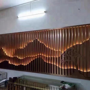 Otel lobisinde yeni Art Deco tasarım paslanmaz çelik dekoratif duvar arka plan - Product Image 2