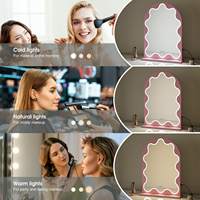 Miroir de Maquillage LED Rose Lumineux 500x700 mm avec Arche et Éclairage Intégré pour Coiffeuse – Fournisseur en Gros de Produits en Fer