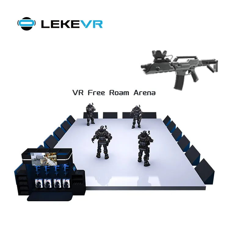 Leke Vr Business Vr Multiplayer Space Team Walking Platform Vr Arcade Arena Games Voor 4-6 Spelers