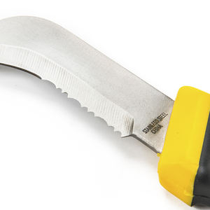 Lâmina curvada de aço inoxidável para corte de jardim, faca de enxerto de botões de poda, faca de linóleo com cabo de plástico - Product Image 2