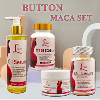 Superbe Kit de Beauté pour l'Augmentation des Fesses et des Hanches : Extrait de Maca, Capsules de Racine de Pueraria, Gummies, Huile et Crème Raffermissante pour Femmes - Ventes Flash
