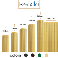 Clôture en PVC renforcé à nervure simple Kenda Brown 19 mm, facile à assembler, résistante aux UV, durable pour les maisons, les villas et les jardins extérieurs