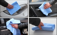 Super absorbé lavage de voiture pva chamois rouleau de tissu lingettes de voiture détails chiffon serviette de nettoyage en microfibre
