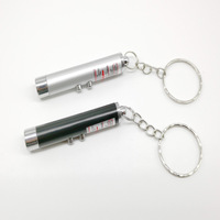 Jouet personnalisé 2-en-1 pour chat, lumière Laser rouge, stylo pointeur LED, lampe de poche blanche, porte-clés