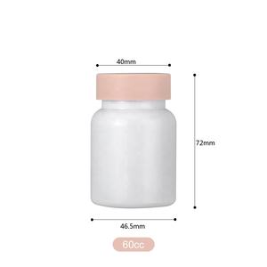 Großhandel Private Label 60cc Weiß Hersteller Medizin Vitamin Kapsel Flasche Pille Ergänzung Pharmazeut isch - Product Image 4