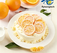 Tranches d'orange croustillantes enrobées de FD, collation de fruits en couches, saveur naturelle d'agrumes, prêtes à consommer pour la décoration de desserts, vente en gros en vrac