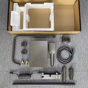Set Doccia di Lusso Contemporaneo con Valvola in Ceramica, Miscelatore Acqua Calda e Fredda Cromato per Soffione Doccia - Product Image 3