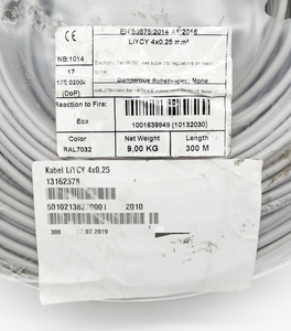 PLC liycy สายควบคุมอิเล็กทรอนิกส์4X025มม. 300ม. PLC liycy 4X025มม. 300ม. สายควบคุมอิเล็กทรอนิกส์ PLC Pro - Product Image 4