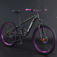 VTT MTBGO - Meilleure vente - Vélo tout-terrain à suspension intégrale haute performance, 21 vitesses, freins à disque, potence en alliage, VTT pour homme adulte