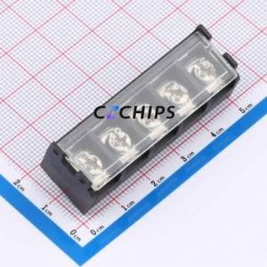 DBT50G-9.5-5P-BK-P CRC Barrier Terminal Block P=9.5mm Connector Three Sides 9.5mm 1x5P Edge Pin - Product Image 1