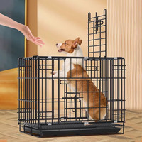 Cage pliable pour chiens et chats de petite et moyenne taille, niche de transport, lit pour animaux de compagnie, toutes saisons, emballage en carton à cinq couches