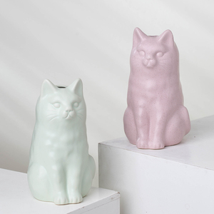 YUANWANG <span class=keywords><strong>voiture</strong></span> dessin animé Vases en porcelaine mariage dîner Table décor <span class=keywords><strong>Vase</strong></span> en céramique moderne Vases à fleurs séchées - Product Image 3