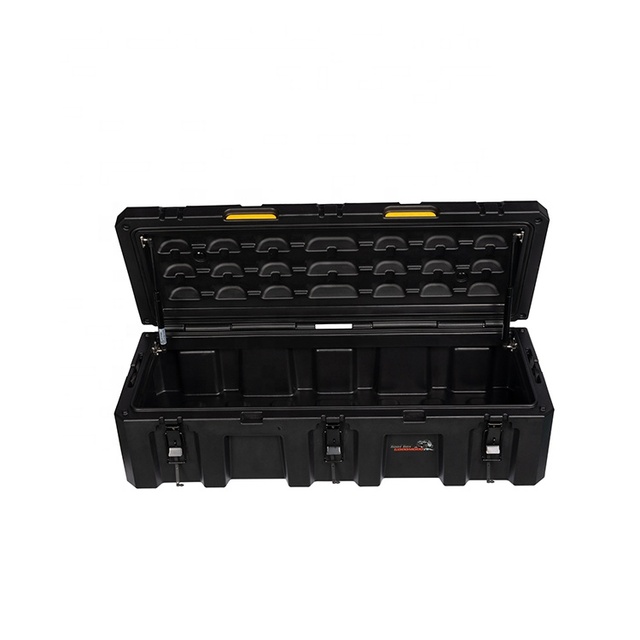 Black 95L Equipment Box Roof Box Storage Cargo case Rotomolded Rugged Cases