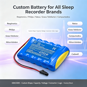 Paquete de Baterías Recargables Personalizadas para <span class=keywords><strong>Respironics</strong></span> Smart Recorder 2500, <span class=keywords><strong>Philips</strong></span> Alice NightOne, Natus Grass-Telefactor, Monitor de Sueño - Product Image 4