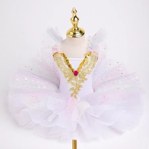 HIPPO KIDS Tutu de ballet professionnel Lago des cygnes blanc pour enfant, costumes de danse de fête pour ballerine, robe tutu de ballet, <span class=keywords><strong>5</strong></span> couleurs - Product Image 2