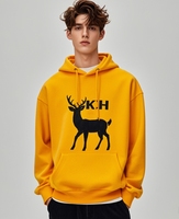 YKH 330GSM Fleece Full Custom Digital Print Logo Oversized Long Sleeve Wear Sudadera con capucha para hombre Colorful Men's High Quality Hoodies