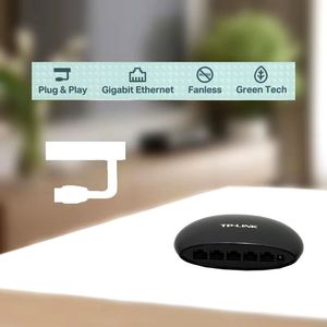 Router Wifi <span class=keywords><strong>Tplink</strong></span> LS1005G de 5 Puertos Gigabit para Escritorio, Red Doméstica y de Oficina, Versión en Inglés - Product Image 6