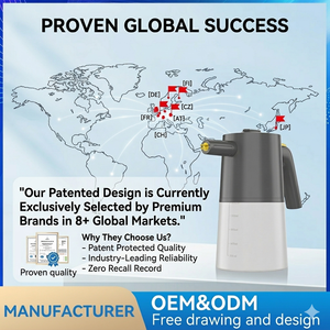 Pistola de Espuma Eléctrica Recargable, Lavado con Espuma Fácil con Funcionamiento Silencioso, Sin Necesidad de Presión, Rociador de Espuma para Automóvil, Batería de 2000 mAh, Gris - Product Image 2