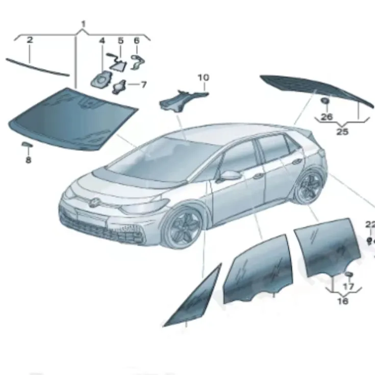 ID6 Crozz ID4 pièces accessoires de voiture EV pièces de carrosserie pour VW Auto pièces de rechange voiture