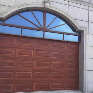 Portes de garage segmentées en alliage d'aluminium sur mesure, étanches et isolantes thermiquement, à commande automatique/à distance pour les maisons résidentielles - Product Image 1