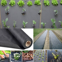 Rouleaux de tapis de mauvaises herbes en tissu de couverture de sol de jardin d'épaisseur de 5OZ 6 pieds x 100 pieds