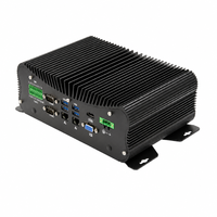 Ordinateur industriel sans ventilateur EVUC intégré, 4-13e génération I3 I5 I7, 6 ports COM, RS485, LAN 2.5G, 14 GPIO, large plage de tension, IPC en stock