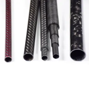 High Strength Good Quality Light Market Carbon Fiber Round Square Irregular Pipes /Tubes, Can Be Custom