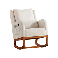 Tissu nordique minimaliste café chaise longue en bois Accent chaises de loisirs fauteuil meubles de bureau à domicile chaise de canapé simple