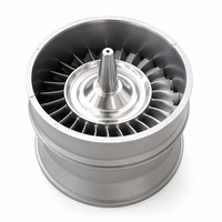 Service de fraisage CNC sur mesure, lames de ventilateur spirales en titane usinées par CNC 5 axes, hélices en aluminium 6061 7075, usinage CNC