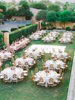 Table pliante de pique-nique en plein air bon marché avec pieds pliants en métal Tables pliantes rondes en plastique portables et chaises pour événements, fêtes