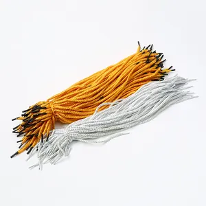 Fabrik Großhandel hochwertige goldene Seide Seil blau, gelb, orange Papiertüte Griffs eil