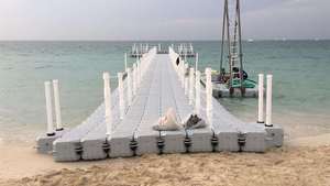Cube de ponton en plastique HDPE pour plateforme flottante avec terrasse en bois - Product Image 4