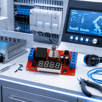 Módulo de Relé de Tiempo Miniatura de 1 Vía, 5V/12V/24V DC, Programable, con Aislamiento por Optoacoplador, Terminal de Tornillo de Pulso