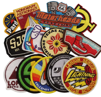 Patchs brodés personnalisés en chenille et sequins thermocollants, badges à coudre avec logo laser, appliques pour chapeaux, sacs et vêtements