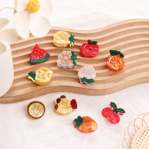 Goreis June ผลิตภัณฑ์ใหม่คลิปหนีบผมพีวีซี3ซม. สำหรับฤดูใบไม้ร่วงและฤดูหนาวเครื่องประดับผมลำลองแบบสมาร์ทดีไซน์ไม่สมมาตร - Product Image 1