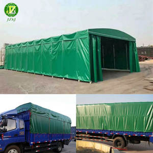 PVC 코팅/적층 600gsm 타포린 패브릭 헤비 듀티 방수 텐트 팔레트 트레일러 트럭 광산 커버/팽창 식 En/프랑스 - Product Image 5